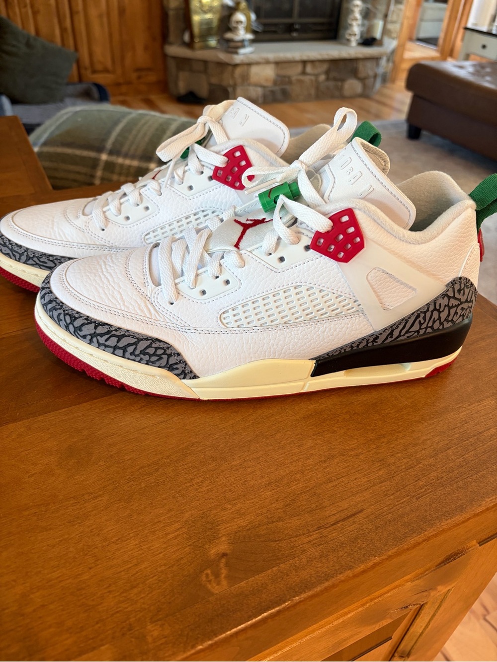 Jordan Spizike Low Men's White Leather Retro Basketball Sneakers! NEW!